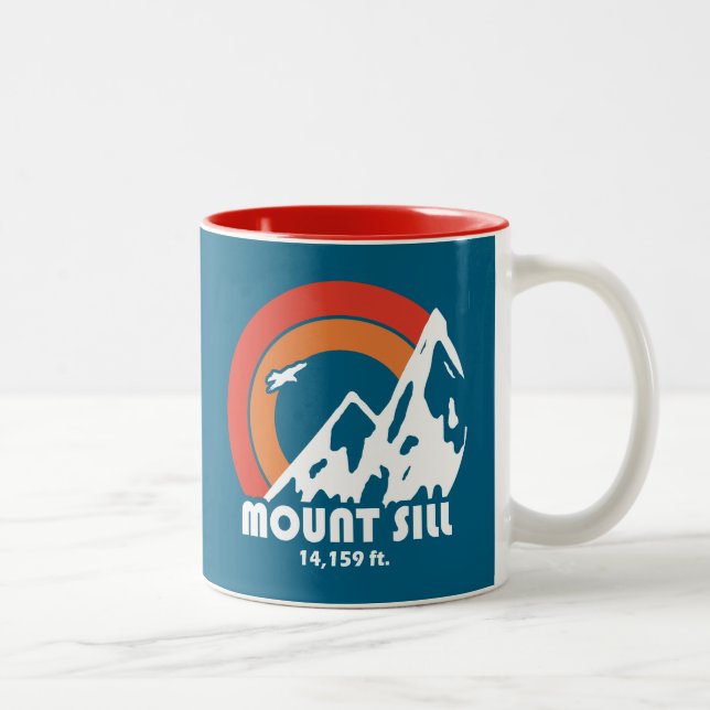 Mount Sill California Sun Eagle Two-Tone Coffee Mug (Right)