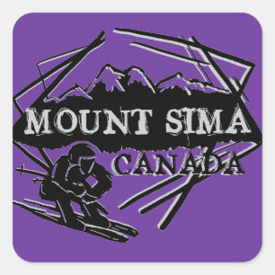 Mount Sima Canada ski stickers