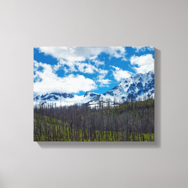 Mount Sisters Stretched Canvas Print (Front)