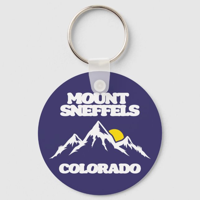 Mount Sneffels Colorado Key Ring (Front)