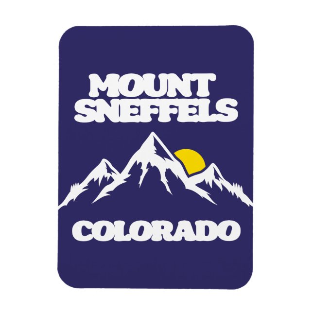 Mount Sneffels Colorado Magnet (Vertical)