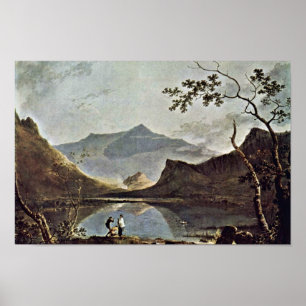 Mount Snowdon From Llyn Nantlle Seen By Wilson Ric Poster