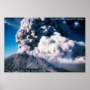 Mount St. Helens Blows Her Top Poster