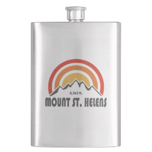 Mount St. Helens Hip Flask