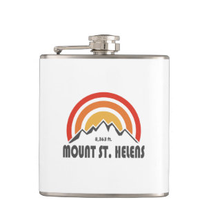 Mount St. Helens Hip Flask