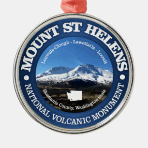 Mount St Helens Metal Tree Decoration