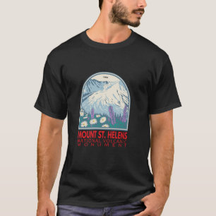 Mount St Helens National Volcanic Monument Emblem T-Shirt