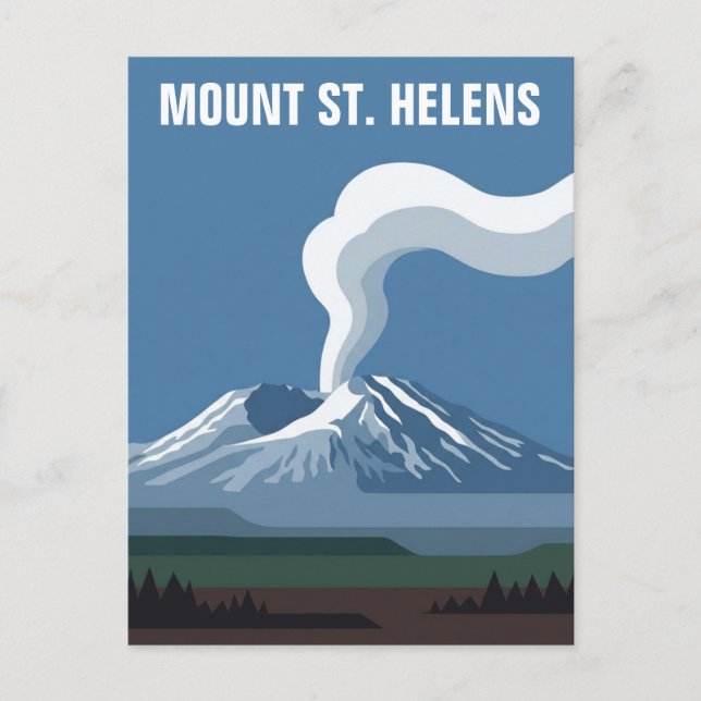 Mount St Helens National Volcanic Monument Postcard (Front)