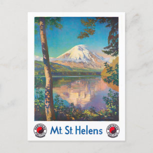 Mount St. Helens vintage travel postcard
