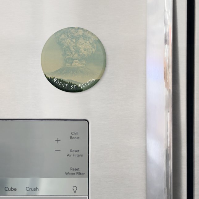 Mount St Helens Volcanic Eruption Magnet (In Situ (Fridge))