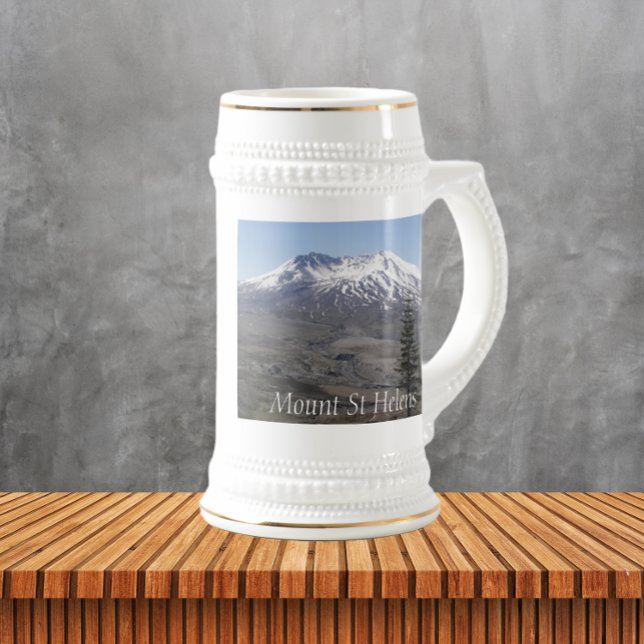 Mount St Helens Volcano Beer Stein (In Situ)