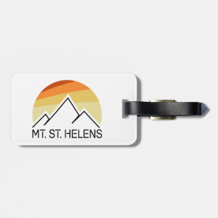 Mount St. Helens Washington Retro Luggage Tag