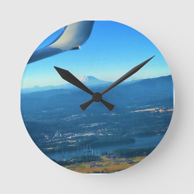 Mount St. Helens, Washington Round Clock (Front)
