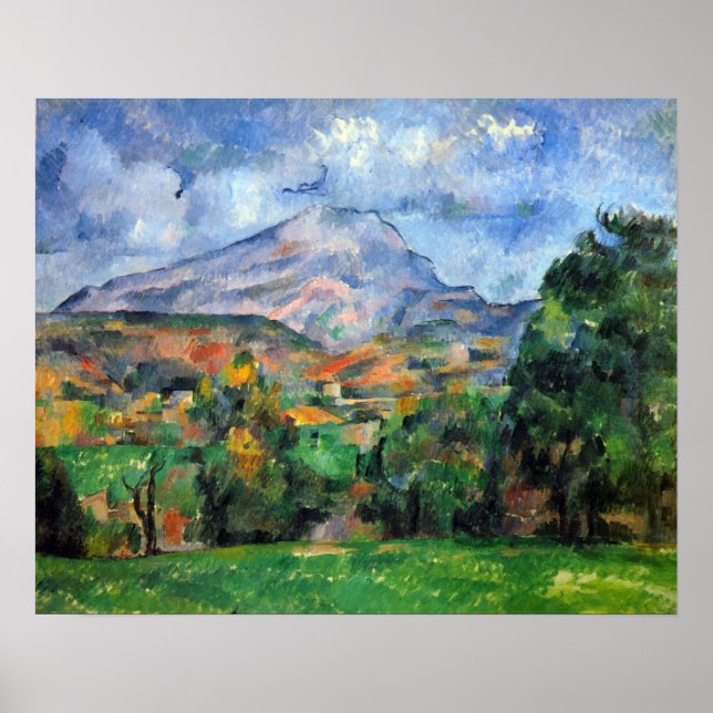 Mount St. Victoire by Paul Cezanne Poster (Front)