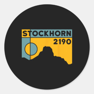 Mount Stockhorn Hike Mountain Biking Thun Swiss Hi Classic Round Sticker