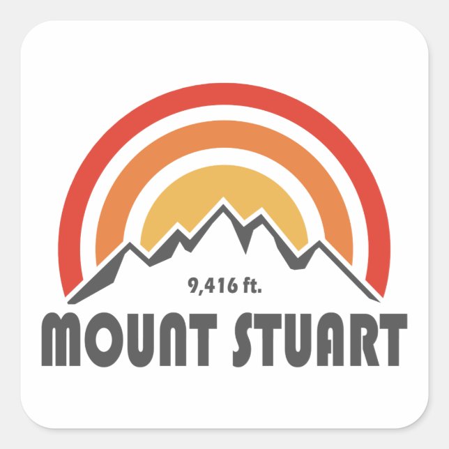 Mount Stuart Square Sticker (Front)