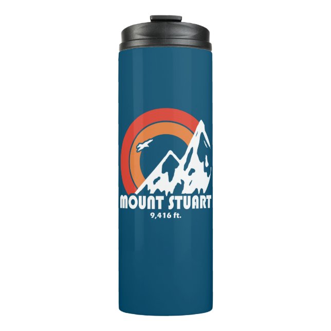 Mount Stuart Washington Sun Eagle Thermal Tumbler (Front)
