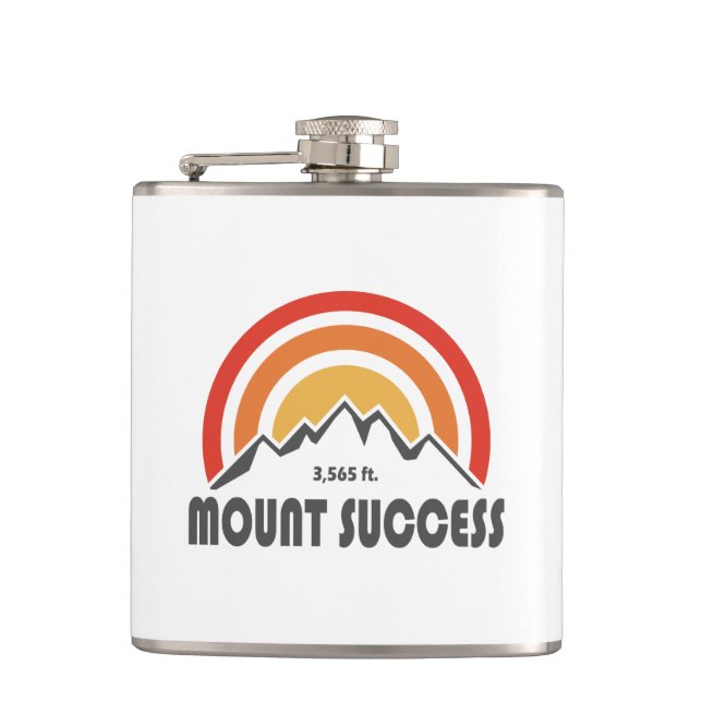 Mount Success New Hampshire Hip Flask (Front)