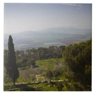 Mount Tabor, site of biblical transfiguration Tile