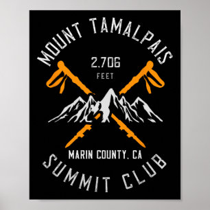 Mount Tamalpais Hiking Marin County California Poster