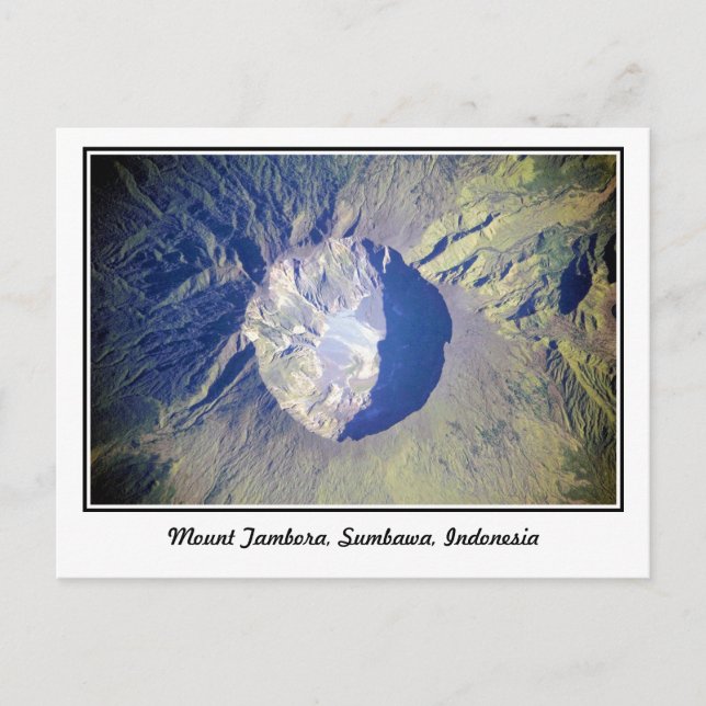 Mount Tambora Sumbawa Indonesia Postcard (Front)