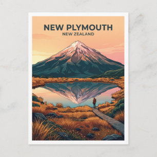 Mount Taranaki from Pouakai Tarn New Plymouth Postcard