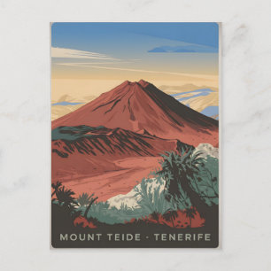 Mount Teide Tenerife vintage Postcard