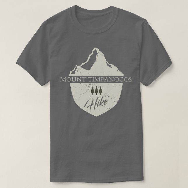Mount Timpanogos Utah Mountain Hike T-Shirt (Design Front)