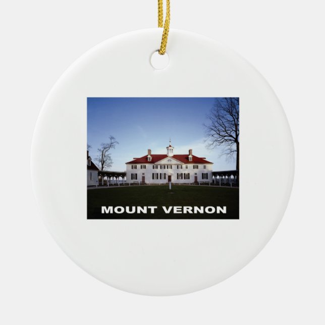 mount vernon gw ceramic tree decoration (Front)