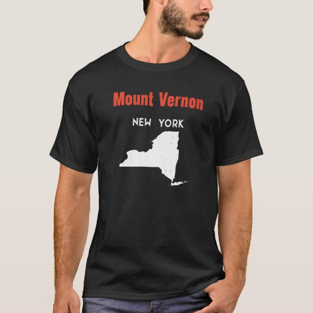 Mount Vernon New York Usa State America Travel New T-Shirt (Front)