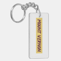 Mount Vernon Text Base Design on Yellow Background