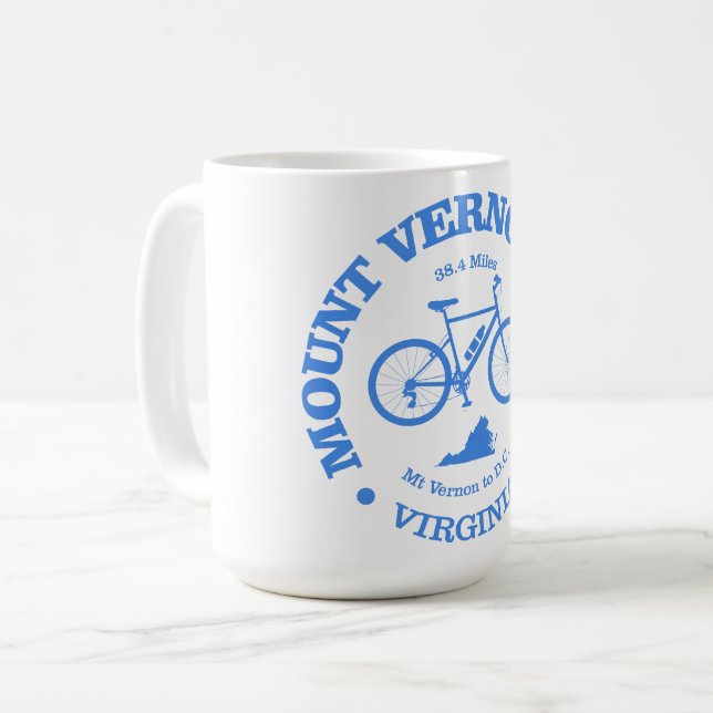 Mount Vernon Trail (cycling) Coffee Mug (Front Left)