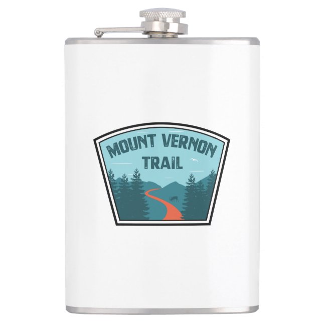 Mount Vernon Trail Hip Flask (Front)