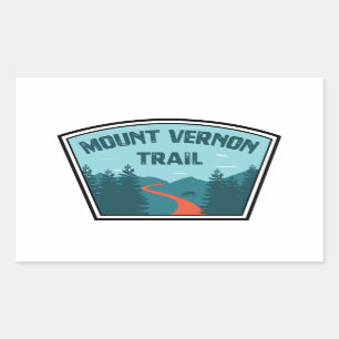 Mount Vernon Trail Rectangular Sticker
