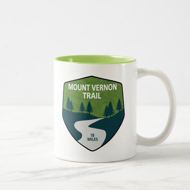 Mount Vernon Trail Two-Tone Coffee Mug (Right)