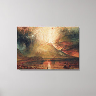 Mount Vesuvius in Eruption, 1817 (w/c on paper) Canvas Print