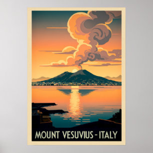 Mount Vesuvius Italy V06 Poster