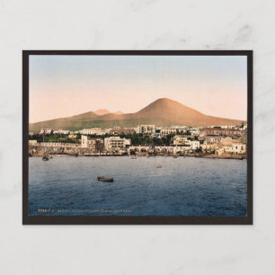 Mount Vesuvius, with Torre de Creco, Naples, Italy Postcard