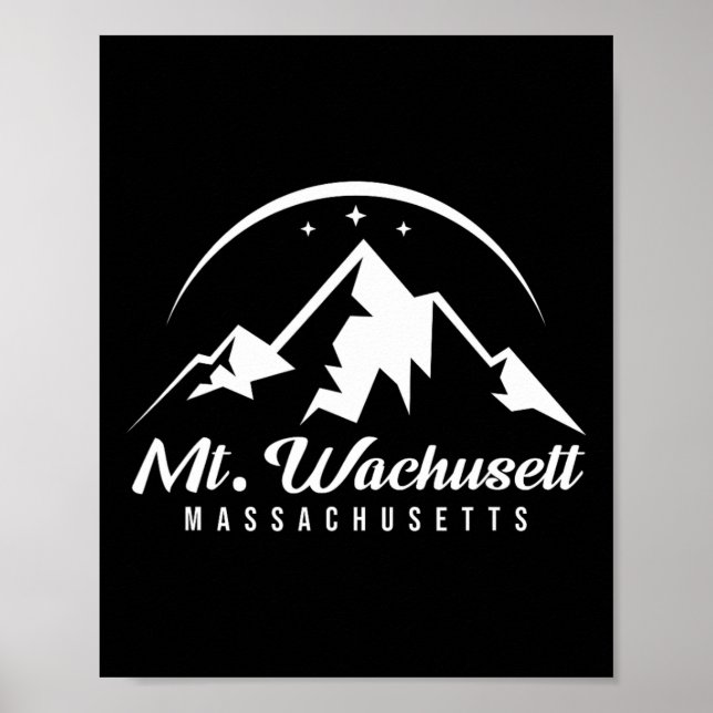Mount Wachusett Machusetts Ski Resort Skiing Snowb Poster (Front)