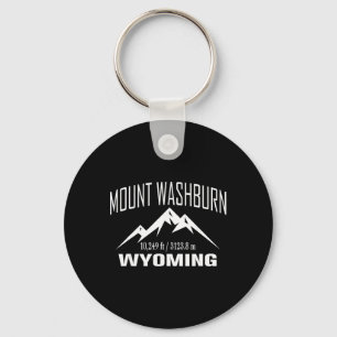 Mount Washburn Wyoming Climbing Summit Club Outdoo Key Ring