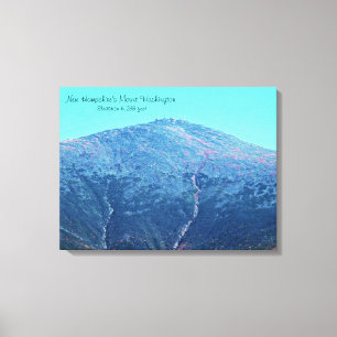 Mount Washington Elevation Wrapped Canvas