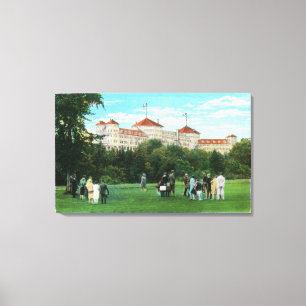 Mount Washington Hotel View of Golf Gallery Canvas Print