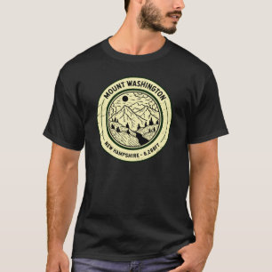 Mount Washington New Hampshire Hiking Skiing Retro T-Shirt