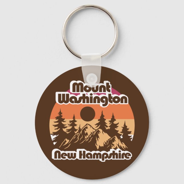 Mount Washington New Hampshire Key Ring (Front)