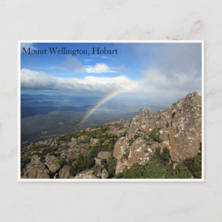 mount wellington rainbow postcard