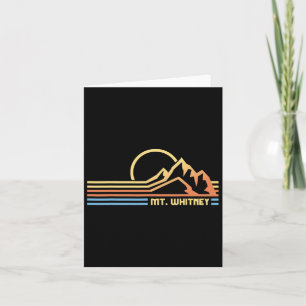Mount Whitney California Hiking Hiker Climbing Card