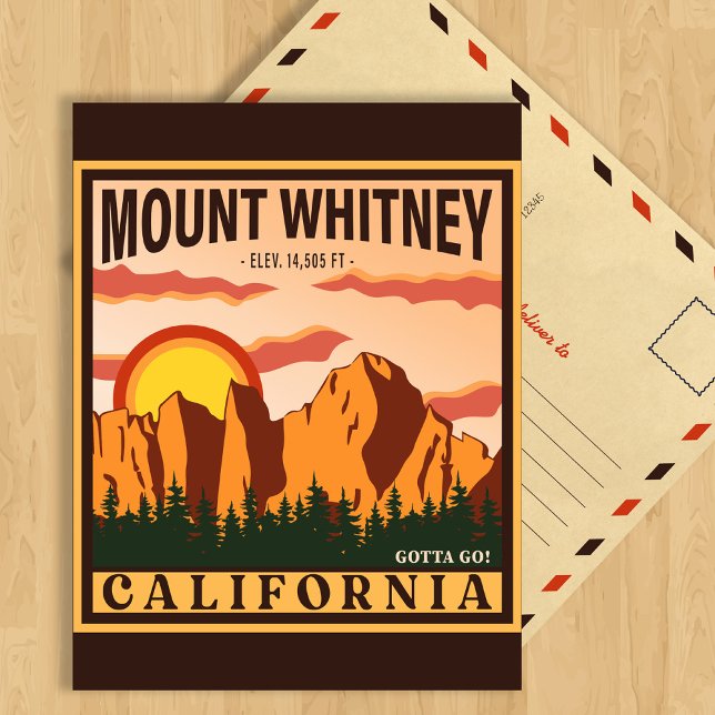 Mount Whitney California Sierra Nevada Vintage Postcard (Creator Uploaded)