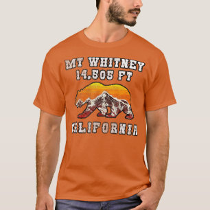 Mount Whitney Flag Inspired Bear Mt Whitney T-Shirt