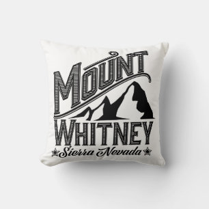 Mount Whitney Sierra Nevada Travel poster Two-Tone Cushion