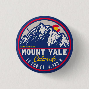 Mount Yale Colorado - 14ers fourteener Sunset 3 Cm Round Badge